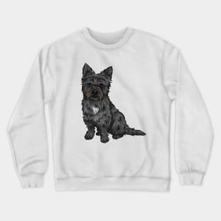 Black Cairn Terrier Dog Crewneck Sweatshirt